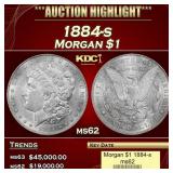 1884-s Morgan Dollar $1 ms62 USCG
