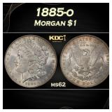 1885-o Morgan Dollar $1 Grades ms62