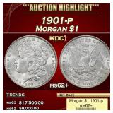 1901-p Morgan Dollar $1 ms62+ USCG