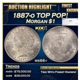 1887-o Morgan Dollar TOP POP! $1 ms66+ SEGS