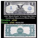 1899 $1 large size Silver Certificate "Black Eagle