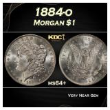 1884-o Morgan Dollar $1 Grades ms64+