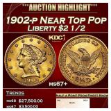 1902-p Gold Liberty Quarter Eagle Near Top Pop $2