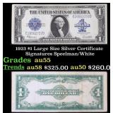 1923 $1 large size Silver Certificate Grades Choic
