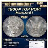1900-p Morgan Dollar TOP POP! $1 ms67+ SEGS