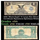 1899 $1 large size Silver Certificate "Black Eagle