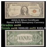 1935A $1 Silver Certificate Hawaii WWII Emergency