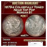 1879-s Morgan Dollar Colorfully Toned Near Top Pop