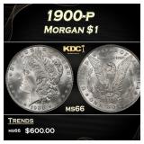 1900-p Morgan Dollar $1 Grades ms66