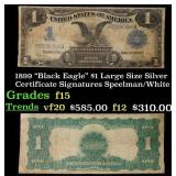 1899 $1 large size Silver Certificate "Black Eagle