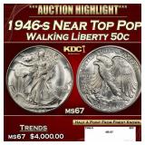 1946-s Walking Liberty Half Dollar Near Top Pop 50