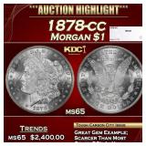 1878-cc Morgan Dollar $1 ms65 SEGS