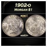 1902-o Morgan Dollar $1 Grades ms63+