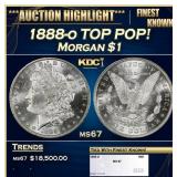 1888-o Morgan Dollar TOP POP! $1 ms67 SEGS