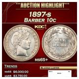 1897-s Barber Dime 10c ms65+ SEGS