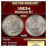 1883-s Morgan Dollar $1 ms62 USCG