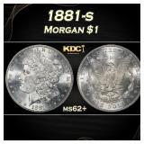 1881-s Morgan Dollar $1 Grades ms62+