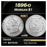 1896-o Morgan Dollar $1 Grades au58