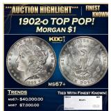 1902-o Morgan Dollar TOP POP! $1 ms67+ SEGS