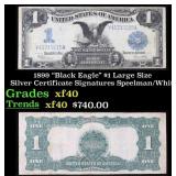 1899 $1 large size Silver Certificate "Black Eagle
