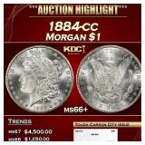 1884-cc Morgan Dollar $1 ms66+ SEGS