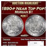 1890-p Morgan Dollar Near Top Pop! $1 ms65+ SEGS