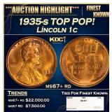 1935-s Lincoln Cent TOP POP! 1c ms67+ rd SEGS