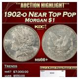 1902-o Morgan Dollar Near Top Pop $1 ms66+ SEGS