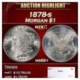 1878-s Morgan Dollar $1 ms66+ SEGS