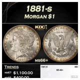 1881-s Morgan Dollar $1 ms66+ SEGS