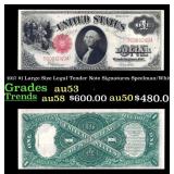 1917 $1 Large Size Legal Tender Note Grades Select