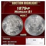 1879-p Morgan Dollar $1 ms66 SEGS
