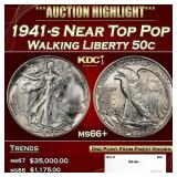 1941-s Walking Liberty Half Dollar Near Top Pop 50