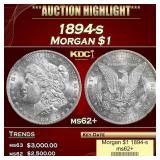 1894-s Morgan Dollar $1 ms62+ USCG