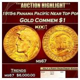 1915-s Panama Pacific Gold Commem Dollar Near Top