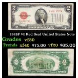 1928F $2 Red Seal United States Note Grades vf++