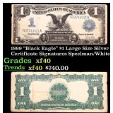 1899 $1 large size Silver Certificate "Black Eagle