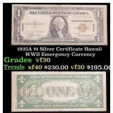 1935A $1 Silver Certificate Hawaii WWII Emergency