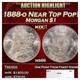 1888-o Morgan Dollar Near Top Pop! $1 ms66 SEGS