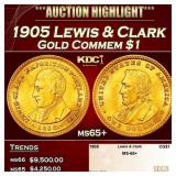 1905 Lewis & Clark Gold Commem Dollar 1 ms65+ SEGS