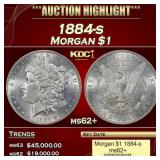 1884-s Morgan Dollar $1 ms62+ USCG