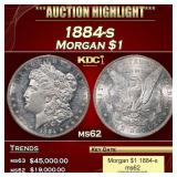 1884-s Morgan Dollar $1 ms62 USCG