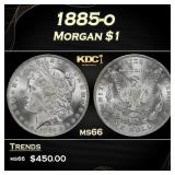 1885-o Morgan Dollar $1 Grades ms66
