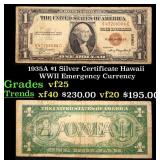 1935A $1 Silver Certificate Hawaii WWII Emergency
