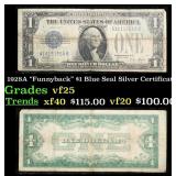 1928A $1 Blue Seal Silver Certificate "Funnyback"