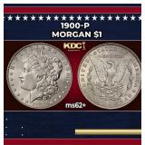 1900-p Morgan Dollar $1 Grades ms62+