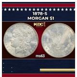 1878-s Morgan Dollar $1 Grades ms63