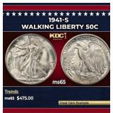 1941-s Walking Liberty Half Dollar 50c Grades ms65