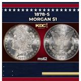 1878-s Morgan Dollar $1 Grades ms62