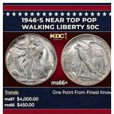 1946-s Walking Liberty Half Dollar Near Top Pop 50